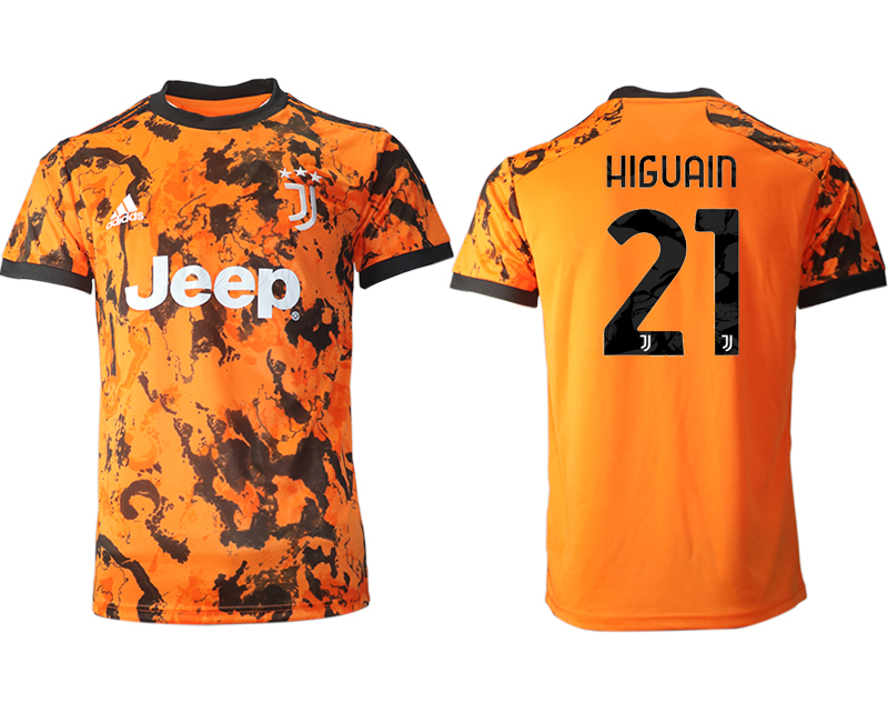 Men 2020-2021 club Juventus Second away aaa version #21 orange Soccer Jerseys